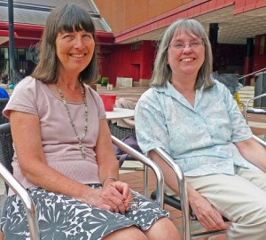 With Jean Davison outside the British Museum