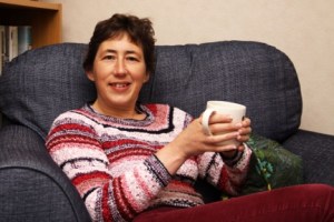 With my morning cuppa