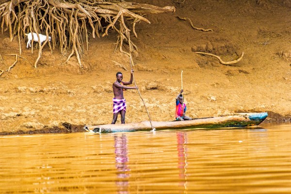 Crossing to Wakonos village